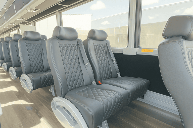 interior of Charter Bus Rental North Plainfield charter bus